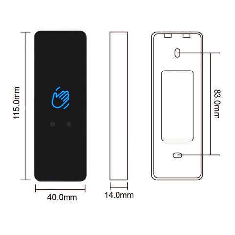 New 12V/24V Touchless Infrared Sensor Switch No Touch Contactless Switches Door Release Access Control Exit Button With Led