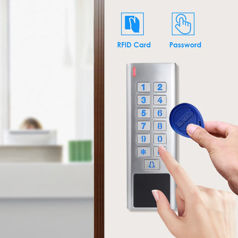 RFID Door Access Control Reader 2000 Users WG Input Output Security RF Keypad IP67 Waterproof for Outdoor Use