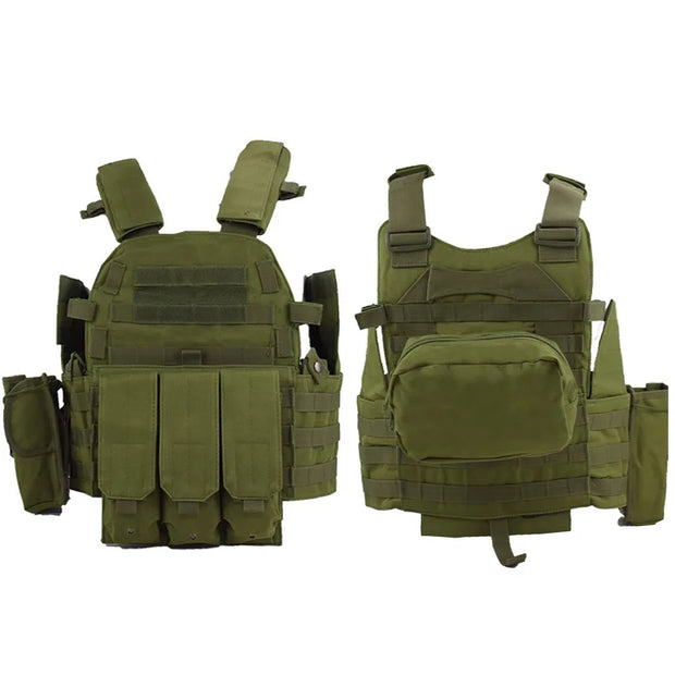 Outdoor Army Hunting Airgun Sports Protective Vest 6094 Combat Molle Vest Army Combat Training Bulletproof Vest