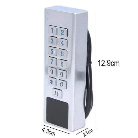 RFID Door Access Control Reader 2000 Users WG Input Output Security RF Keypad IP67 Waterproof for Outdoor Use