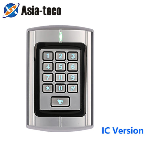 RT380 RFID Access Control Machine Metal Waterproof 1000 Users Card Reader Wiegand Waterproof Door Access Control System