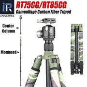 RT75CG/85CG Camouflage Carbon Fiber Tripod Monopod for DSLR Camera and Professional Video Camcorder with Low Profile Ball Head