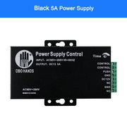 12VDC 3A/5A Power Supply Switch Controller AC90V-260V for All Electric Door Lock with Time Delay Black K80 Access Control System