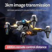 M5 Drone 8K Professional HD Dual Camera Brushless Motor 5G WIFI GPS  Aerial Photography Obstacle Avoidance Quadcopter Drone Gift