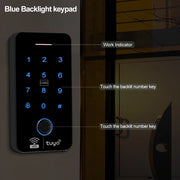 Wifi Bluetooth Tuya APP Outdoor Access Control System Kits Waterproof RFID Fingerprint Keypad Door Electric Magnetic Strike Lock