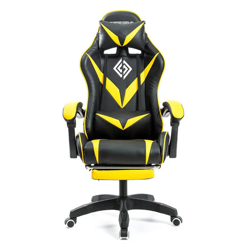 Ergonomic Gaming Chair with Massage and Footrest Massage Lumbar Support High Back ,E-Sports Gamer Chair