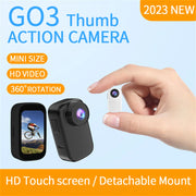 New 4K Wifi Thumb Camera Action Camera Recorder Anti-Shake Touch Screen Sport Camera for Motorcycle Riding Car Video DV Shooting