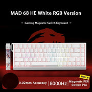 MADLIONS MAD 60/68HE Mechanical Keyboard Magnetic Switch Rapid Trigger 8K RGB Gaming Keyboard Valorant Gamer Accessories Gifts