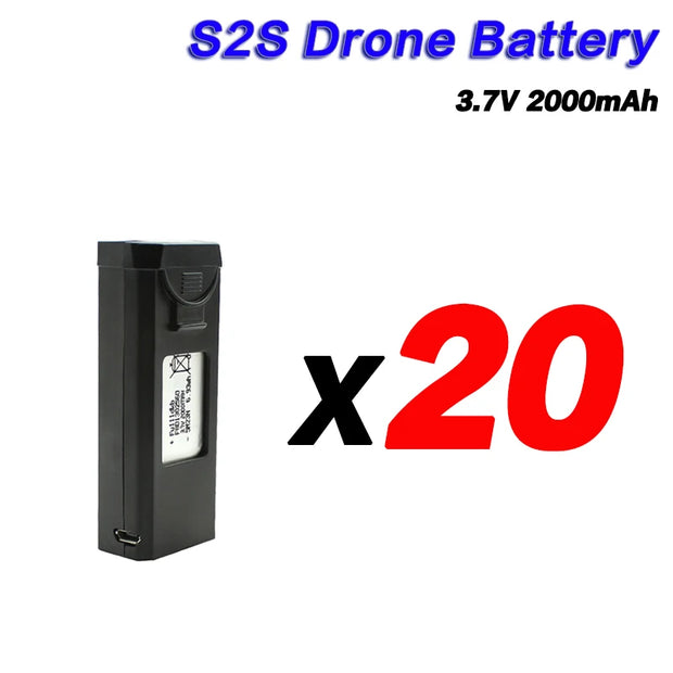 LSRC S2S Battery 3.7V 2000mAh For LS-S2S Drone Battery Spare S2S RC Qudcopter Accessories Parts