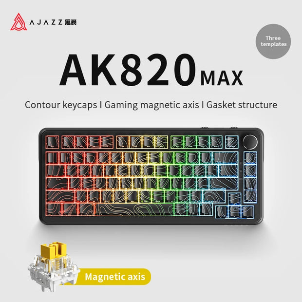 AJAZZ AK820 MAX Gaming Keyboard Backlit RGB Wired