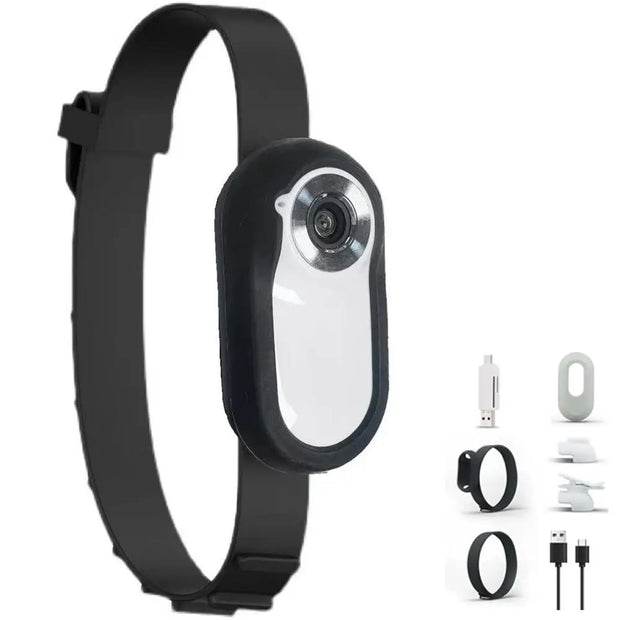 No WiFi Required Cat and Dog Collar Camera with Video Recording Indoor/Outdoor Collar Camera Wireless Body Movement, Mini F1K9