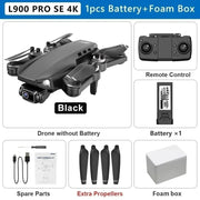 L900 Pro SE MAX GPS Drone 4K Professional Dual HD Camera 5G WIFI 360° Obstacle Avoidance Brushless Motor Rc FPV Quadcopter Dron