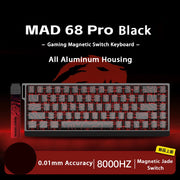 MADLIONS MAD 60/68HE Mechanical Keyboard Magnetic Switch Rapid Trigger 8K RGB Gaming Keyboard Valorant Gamer Accessories Gifts