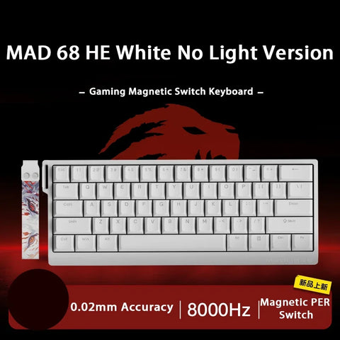 MADLIONS MAD 60/68 HE Mechanical Keyboard Magnetic Switch Rapid Trigger 8K RGB Gaming Keyboard Valorant Gamer PC Accessories