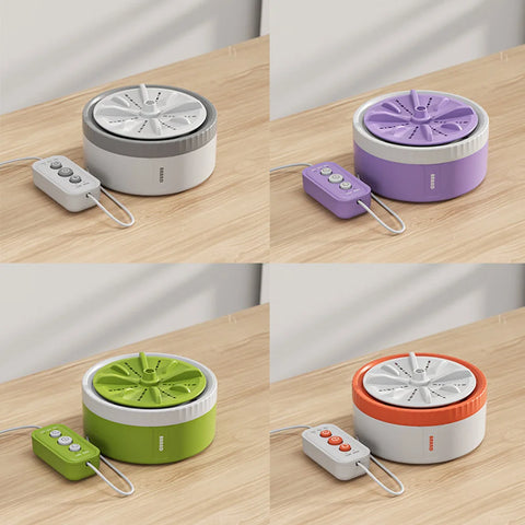 Mini Portable Washing Machines USB Rotating Turbo Fruit Kitchen Ultrasonic Dishwasher For Clothes Home Travel Remote Control 세탁기