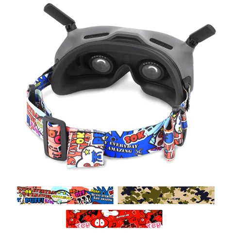 Cartoon Head Strap For DJI Avata Goggles 2/FPV Goggles V2 Head Strap Battery Storage Case Elite Strap Battery Holder Accessories