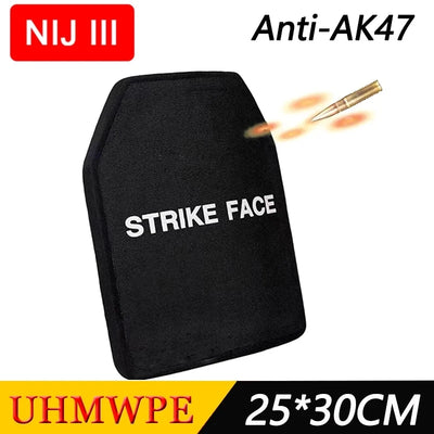 Bulletproof Vest Insert 10X12 Inch NIJ III Independent Pure PE Light Weight Anti AK47 MSC 7.62mm Bulletproof Plate