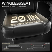 Gaming Chair - Ergonomic High Back Leather Computer Chair with Massage Lumbar Support, Footrest, and Pocket Spring Cushion