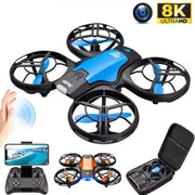 V8 Mini Drone for Kids and Beginners RC Nano Quadcopter Indoor Small Helicopter Plane with Auto Hovering 3D Flips Gift Kids Toys