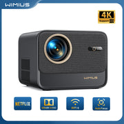 Wimius Projector 4k Supported 30000Lumens Auto Focus/Keystone Full Hd 1080p Native WIFI 6 Bluetooth Support Dolby Home Theater