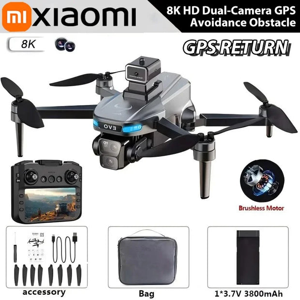 Xiaomi SG901 MAX GPS Drone Professional 8K HD Aerial Avoiding Obstacle with Large Screen Remote Control Folding Brushless Drone