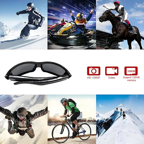 1080P HD Mini Camera Cycling Sports Camera DVR Video Recorder Outdoor Recorder Cycling Glasses