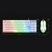 New Illuminated Gaming Keyboard Mouse 2024 USB Mechanical Feel Wired Spherical Keycap Cover With Multiple Color Options