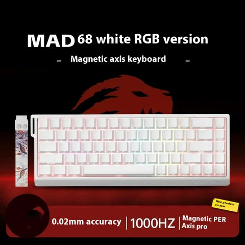 MADLIONS MAD 60/68HE Magnetic Switch Keyboard Wired Gaming Keyboard Hot Swap Rapid Trigger Custom Keyboard PC Gamer Accessories