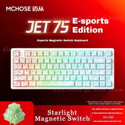 Mchose Jet75 Mechanical Keyboard Hot Swap Low Delay Magnetic Switch Wired 8k Polling Rate RGB Light Customize Gaming Accessories