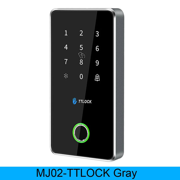 TTLOCK App Smart Lock Access Control Keypad Metal Reader Outdoor Fingerprint NFC Bluetooth Rfid Passcode Card Ip67 Waterproof