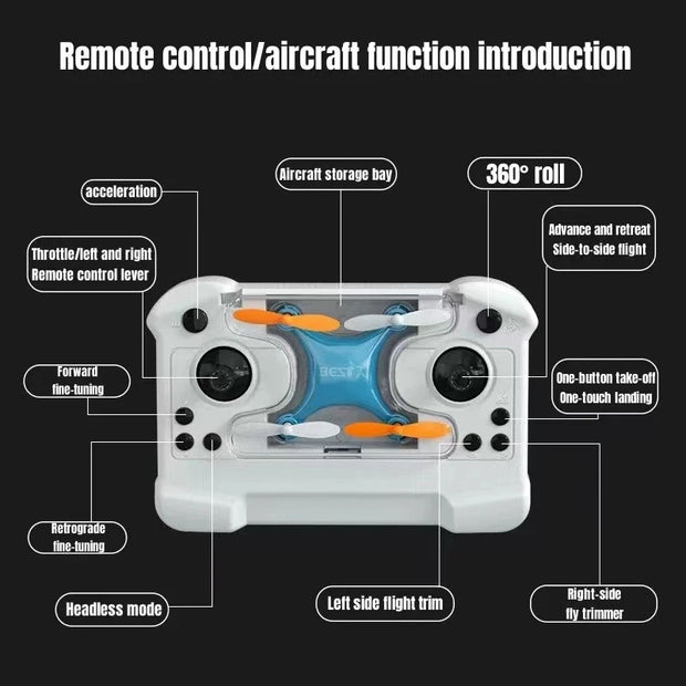 Drone Mini Remote Control Aircraft New Children's Toy Micro Aircraft Fixed Height Quadcopter