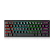 MUCAI MK61 USB Gaming Mechanical Keyboard 61 Keys Red Switch Wired Detachable Cable RGB Backlit Hot Swappable