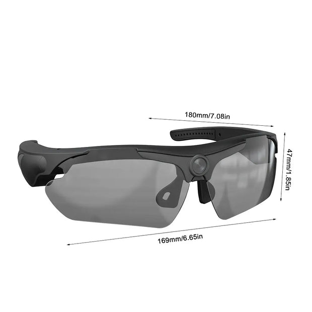 1080P Full HD Mini Camera Sunglasses Camera Outdoor Sports DV Intelligent Sports Glasses Cam DVR Wide-angle Glasses Camera