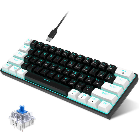 V900 RGB Mechanical Keyboard 61-key Gaming Keyboard High-quality Blue Switches Durable and Compact Design Various Lighting Modes