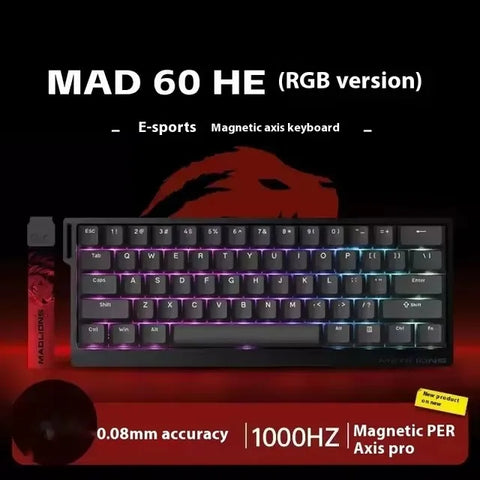 FGG Madlions Mad 60/68 Mechanical Keyboard HE Magnetic Switch 61/68 Keys Gaming RGB Wired E-sports Hot Swappable Customized