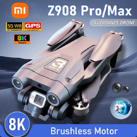 Xiaomi Z908 Pro MAX Drone 8K Professional Dual Camera GPS FPV Brushless Motor Optical Flow Hovering Folding Quadcopter 10000M