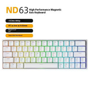 IROK ND63 Pro Customized Magnetic Switch Gaming Keyboard 8K Hot Swappable Polling Rate 0.3ms Latency 0.02mm RT KME SOCD DKS ST