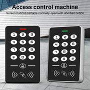 125KHz Standalone Access Control Keypad RFID Keyboard System Waterproof Cover Outdoor Controller EM Card Reader 10pcs Keyfobs