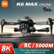 XIAOMI K6 Max Drone 8K WIFI GPS Professinal Three Cameras Wide Angle Optical Flow Four-way Obstacle Avoidance Quadcopter