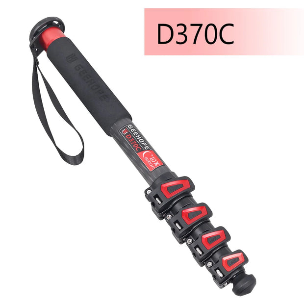 D260C/370C Professional Camera Monopod Carbon Fiber Portable Video Stand for Digital DSLR Camera Video Camcorder Load 10/12kg