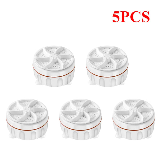 1-5pcs Ultrasonic Turbo Washing Machine Laundry Portable Travel Washer Air Bubble And Rotating Mini Washing Machine Mini Washing