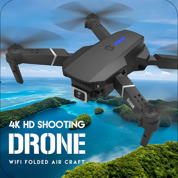 New E88Pro RC Drone 4K Professinal With 1080P Wide Angle HD Camera Foldable Helicopter WIFI FPV Height Hold Gift Toy