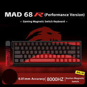 MADLIONS MAD 60/68HE Mechanical Keyboard Magnetic Switch Rapid Trigger 8K RGB Gaming Keyboard Valorant Gamer Accessories Gifts