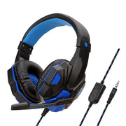 New Gaming Headset Headphones With LED Light Mic Stereo Earphones Deep Bass For PC Computer Gamer Laptop Auriculares For PS4 Xbo