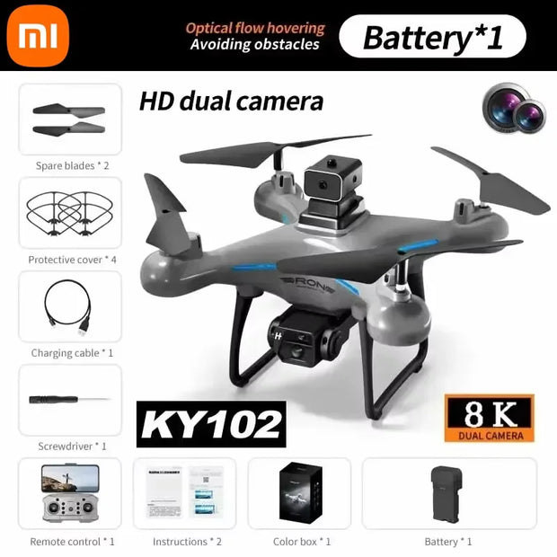 Xiaomi KY102 Drone 8K HD Profesional Dual-Camera Aerial Photography Obstacle Avoidance Optical Flow Aerial Four-Axis RC Drone