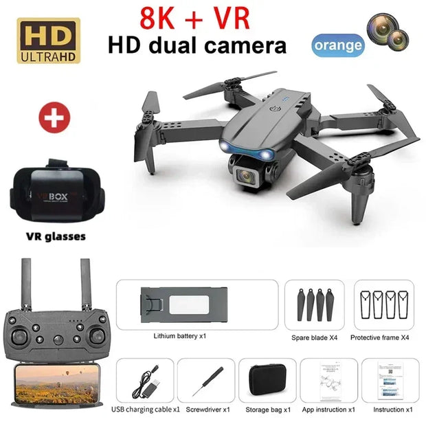 New E99 Pro Drone Quadcopter Remote Control Handle Four Axis Aircraft HD 8K Photography UAV Altitude Fixation Helicopter Toys