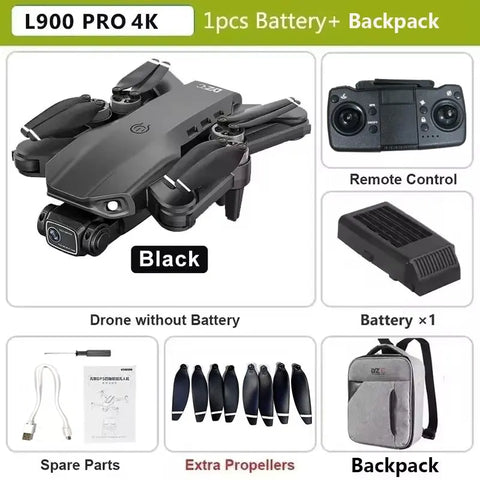 L900 Pro SE MAX GPS Drone 4K Professional Dual HD Camera 5G WIFI 360° Obstacle Avoidance Brushless Motor Rc FPV Quadcopter Dron