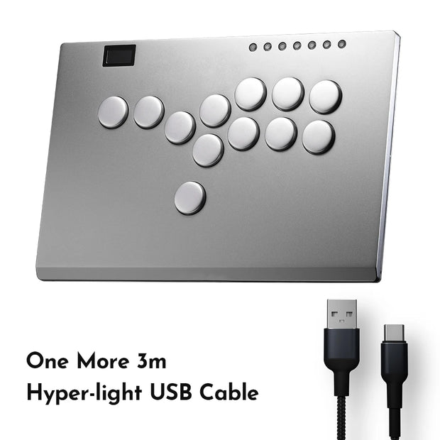 Haute42 Aluminium Alloy joystick Arcade Hitbox Leverless Controller Controle Arcade For PC/ Ps4 / ps5/Steam Fightstick Hitbox