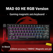 FGG Madlions Mad60 HE Mad68 Pro HE E-sports Magnetic Switch Mechanical Keyboard RGB Wired Hot Swap 8K Customized Gaming Keyboard