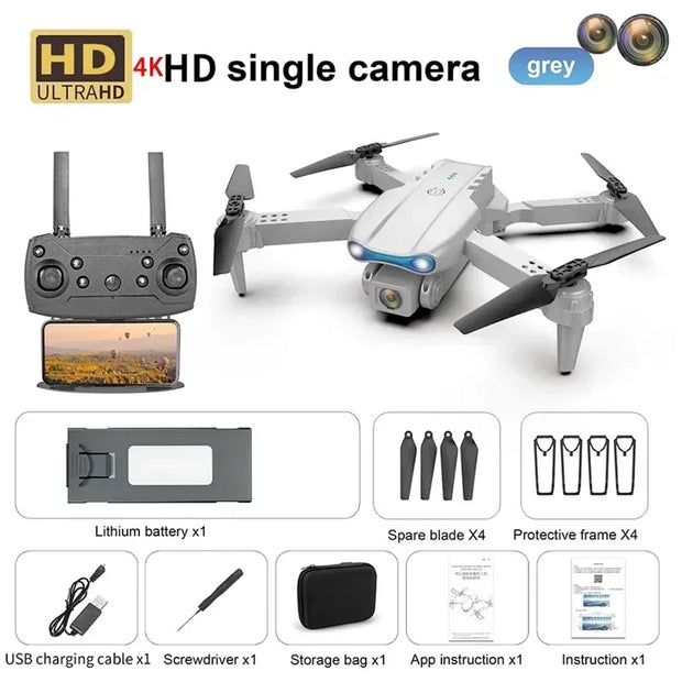 New E99 Pro Drone Quadcopter Remote Control Handle Four Axis Aircraft HD 8K Photography UAV Altitude Fixation Helicopter Toys